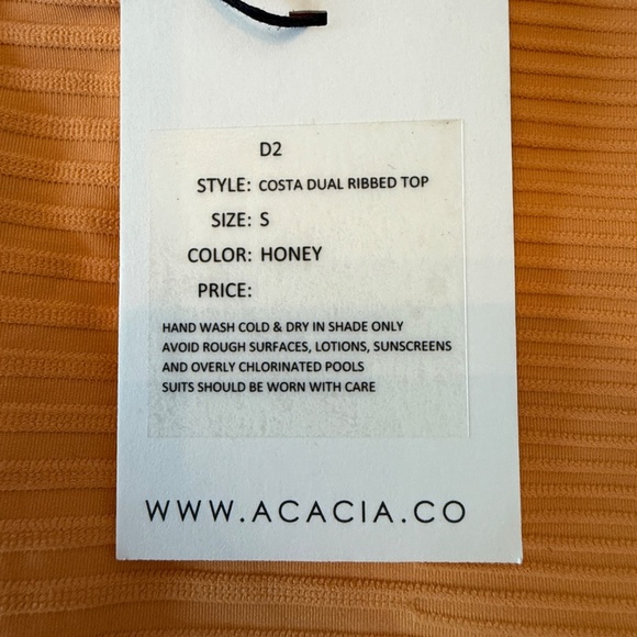 New! SET Acacia Costa dual ribbed top and bottom honey 45646 - Picture 4 of 7